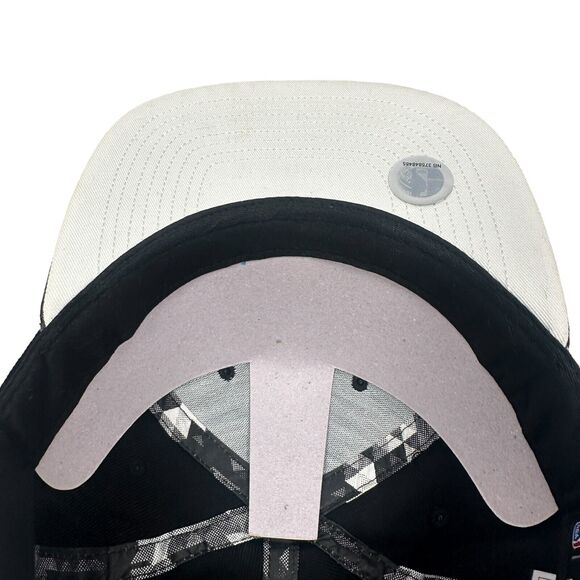 Adidas Brooklyn Nets Snapback Hat Mens Black Gray Embroidered Cap Geometric New2 - Picture 5 of 7